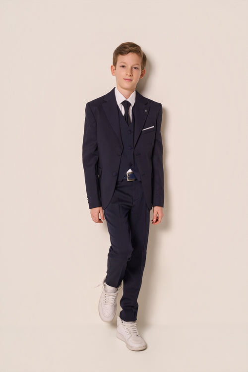Abito Bambino Elegante Blu Navy 5 Pezzi