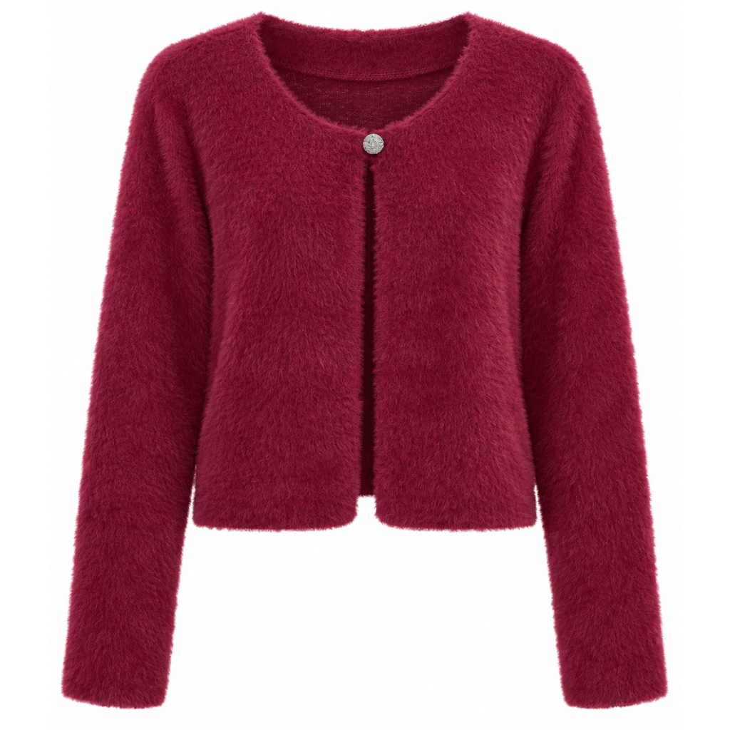 CARDIGAN CON BOTTONE GIOIELLO