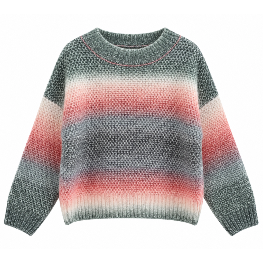 MAGLIONE GIROCOLLO SFUMATO
