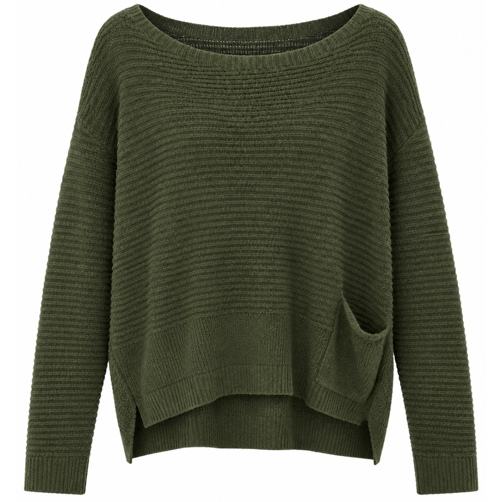 MAGLIA CON TASCA APPLICATA