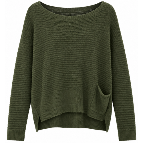 MAGLIA CON TASCA APPLICATA