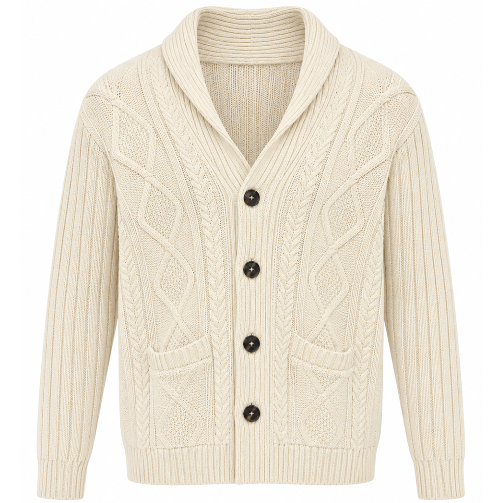 CARDIGAN LAVORAZIONE A TRECCE
