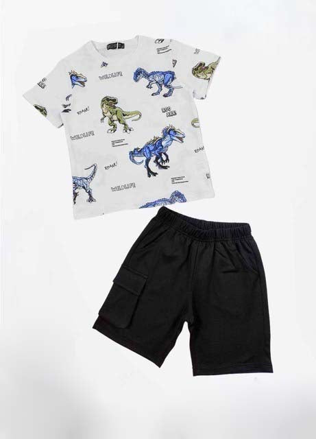 Completino Baby Bimbo con i Dinosauri