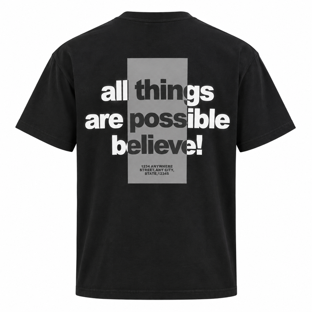 T-SHIRT OVER DOPPIA STAMPA