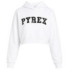 Felpa Bambina Crop con Cappuccio Pyrex