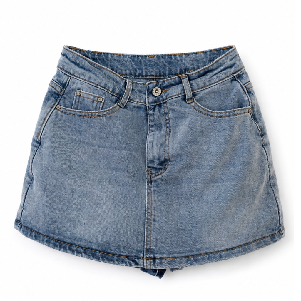 GONNA PANTALONCINO IN DENIM