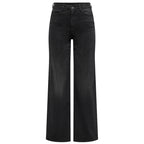 Jeans Donna Wide Leg a Vita Alta – Nero Lavaggio Scuro