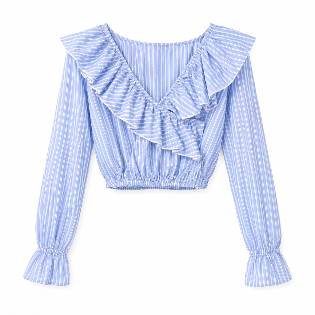 Blusa Bambina con Rouches