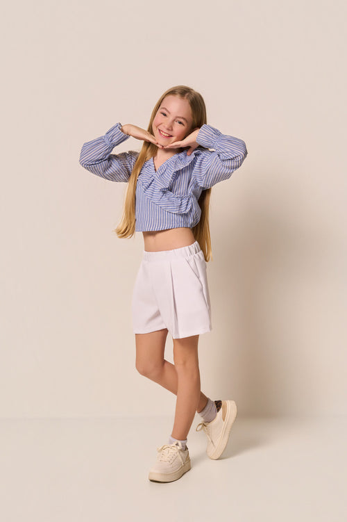 Blusa Bambina con Rouches