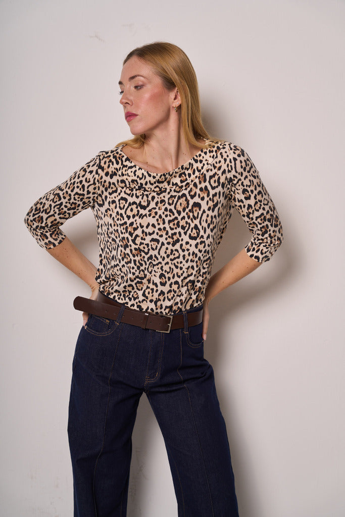 Maglia Donna Animalier a Manica 3/4