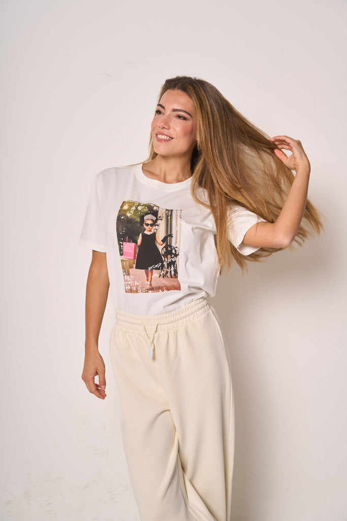 T-shirt Donna con Stampa Fotografica