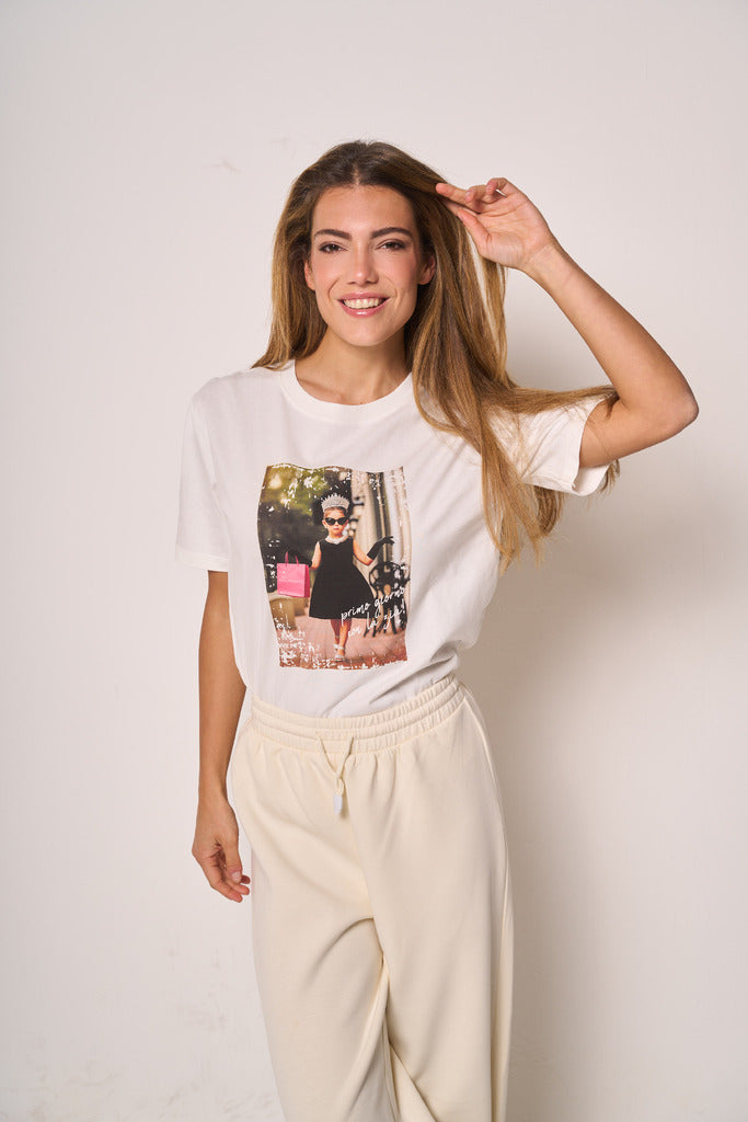 T-shirt Donna con Stampa Fotografica