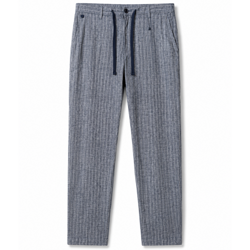 PANTALONE gessato slim fit