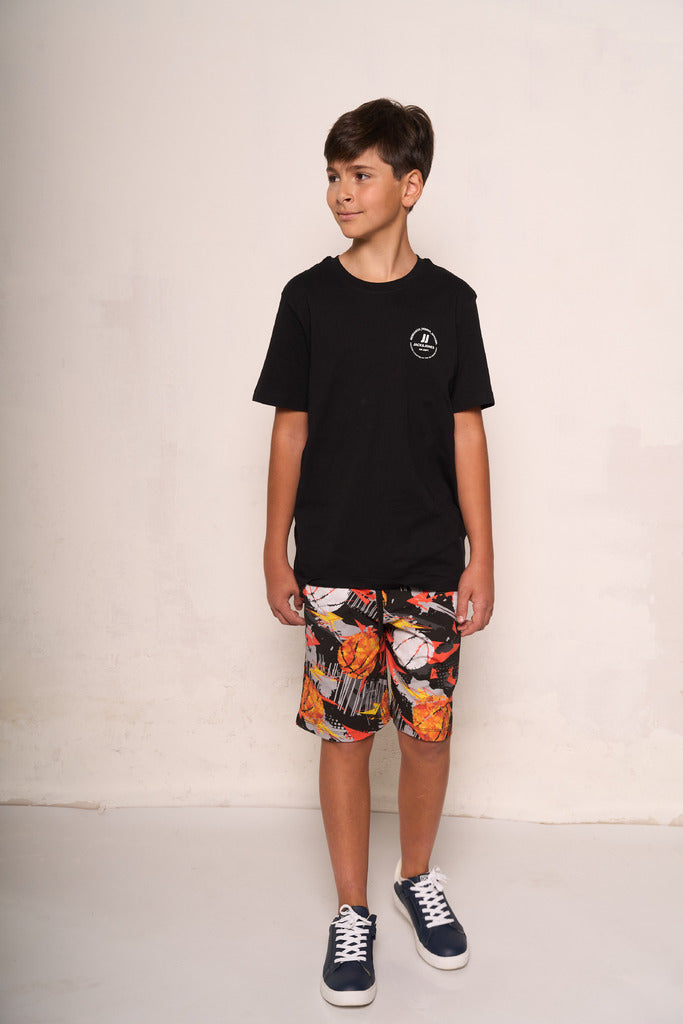 Pantaloncino corto da bambino con stampa
