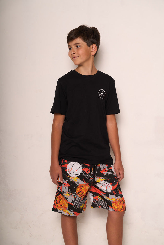Pantaloncino corto da bambino con stampa