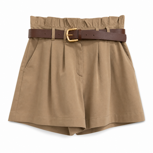 SHORTS CON VITA ARRICCIATA