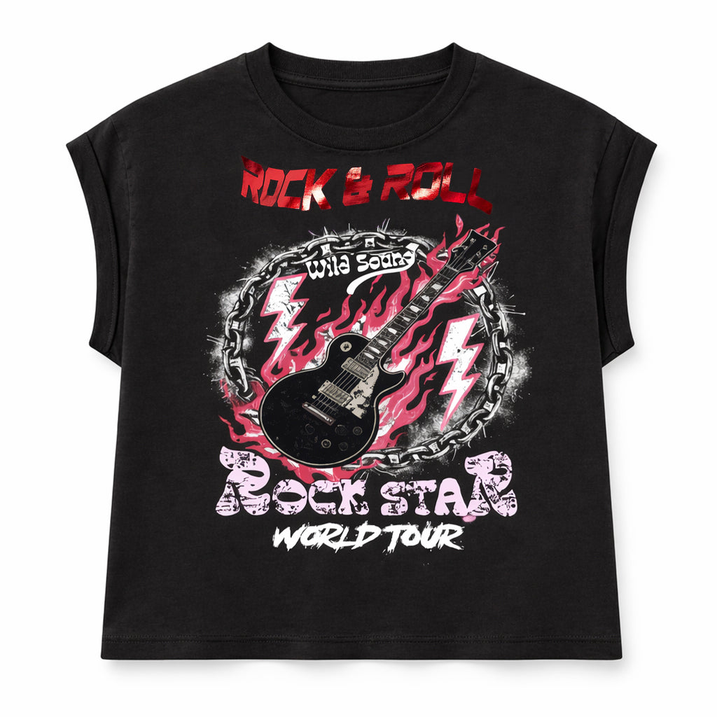 T-shirt Rock & Roll Stampa Grafica
