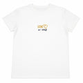 T-shirt bianca “Leone” con stampa segno zodiacale