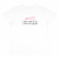 T-shirt bianca “Ariete” con stampa segno zodiacale