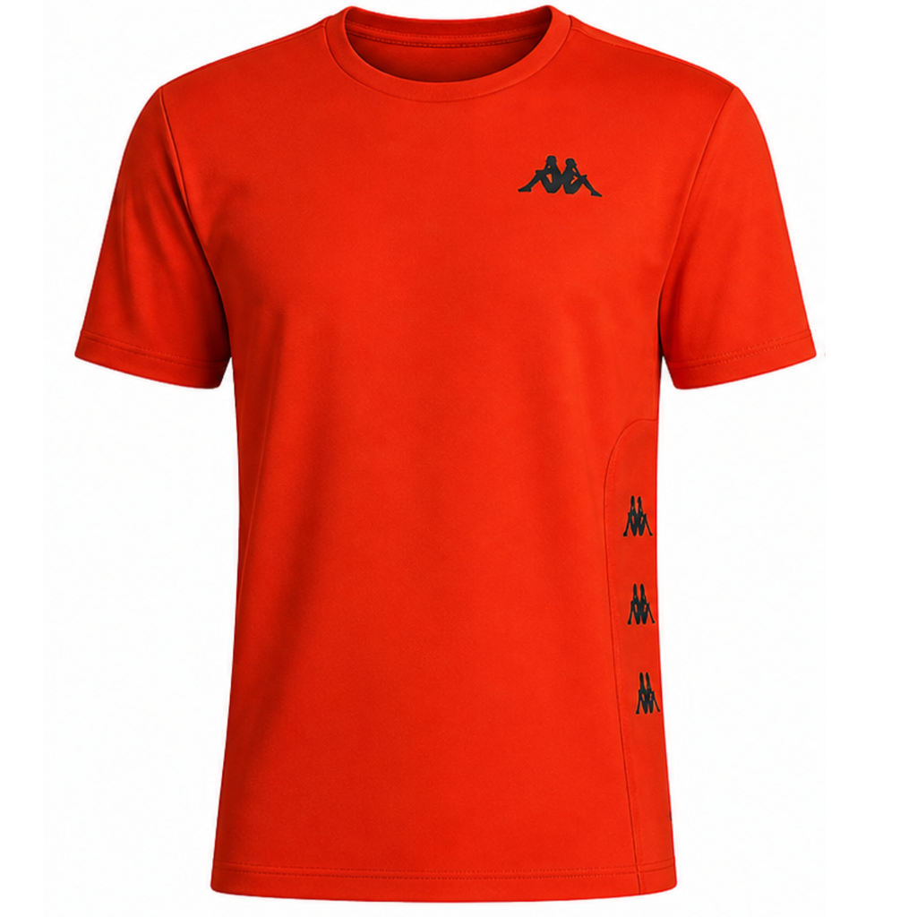 T-shirt Kappa con logo laterale e inserti tecnici