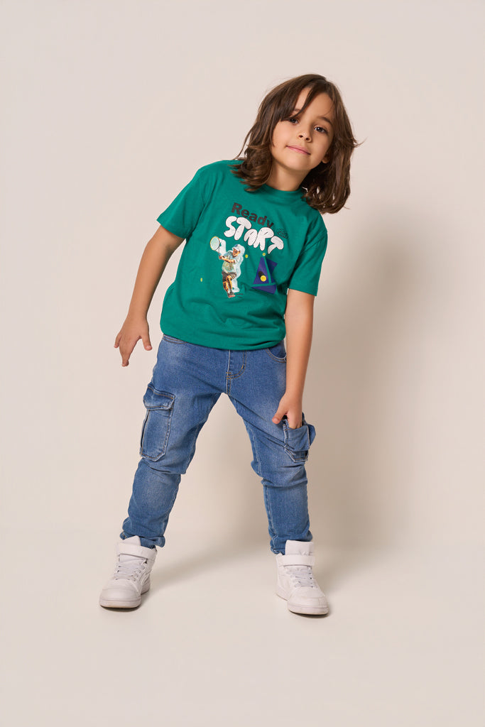 T-shirt Bambino “Ready Start” Sport Edition