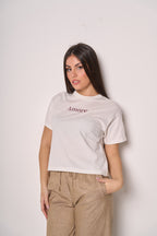 T-shirt Donna con Scritta “Amore”