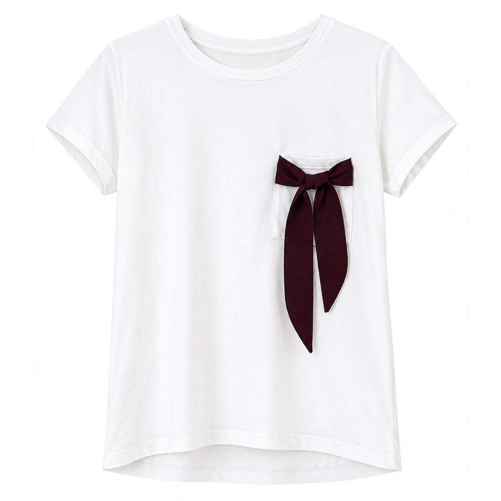 T-SHIRT CON FIOCCO
