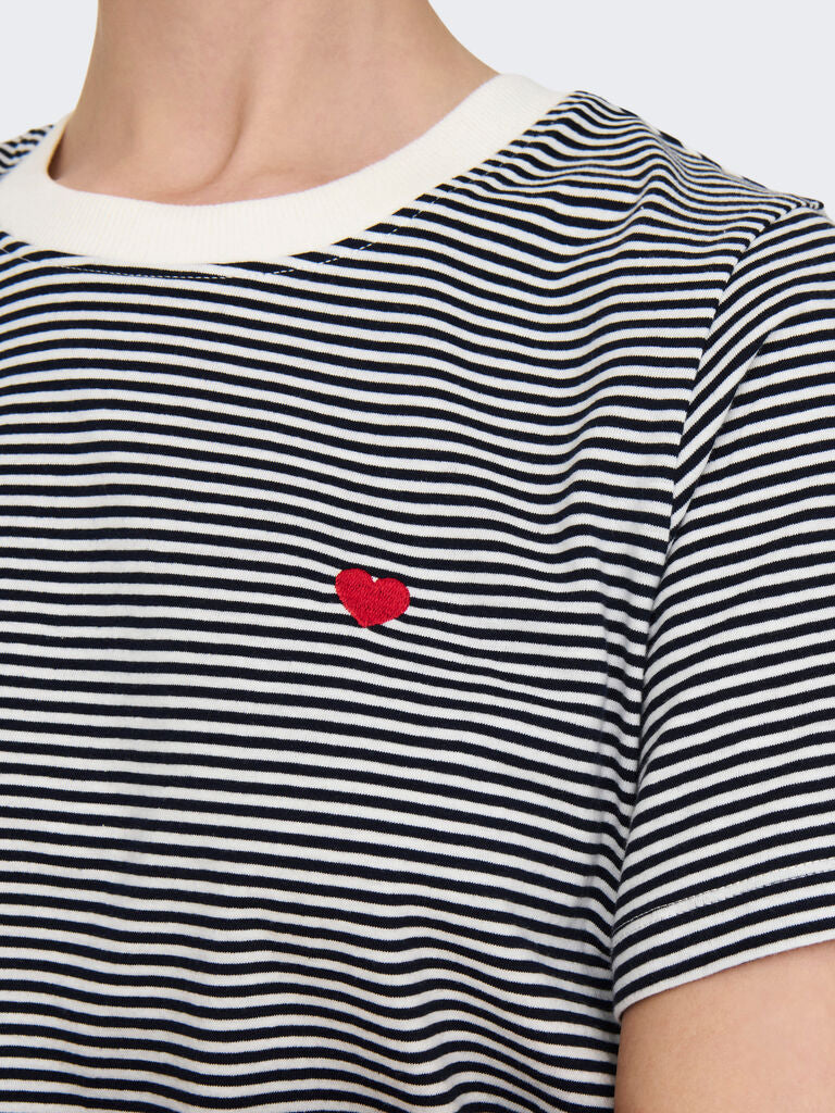 T-SHIRT RIGATA DONNA