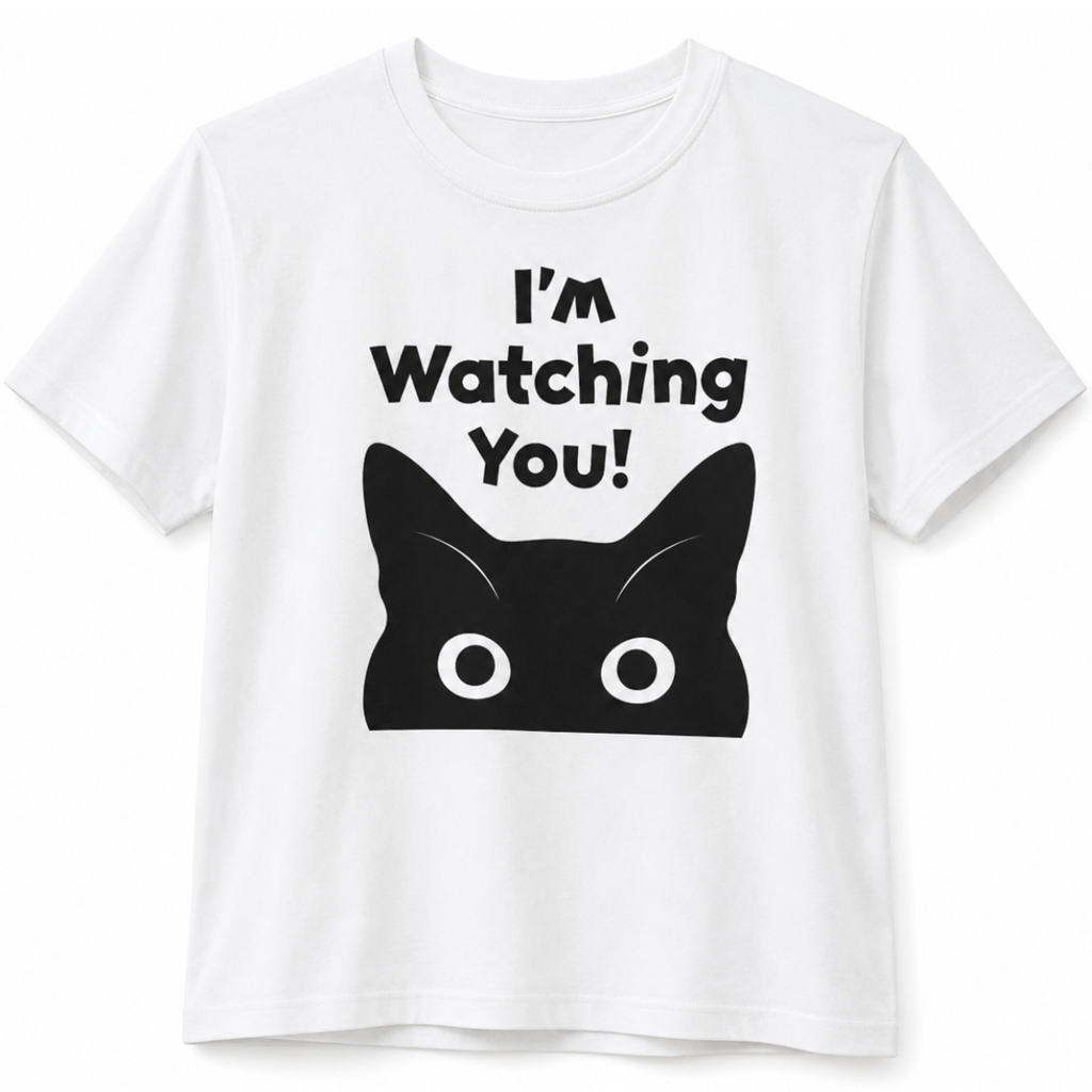 T-SHIRT CON GATTO