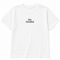 T-SHIRT CON SCRITTA RICAMATA
