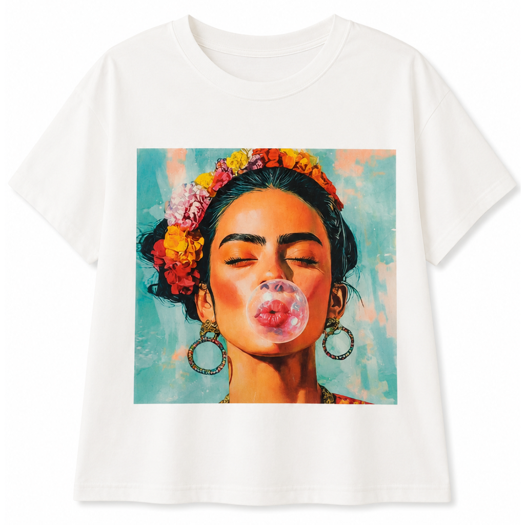 T-SHIRT CON STAMPA FRIDA