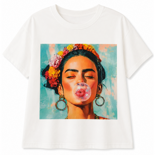 T-SHIRT CON STAMPA FRIDA