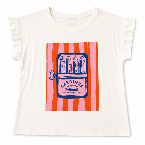 T-SHIRT STAMPA SARDINE