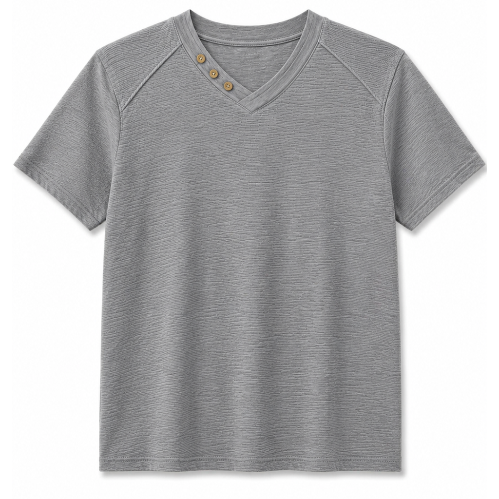 T-SHIRT CON COLLO DOPPIO