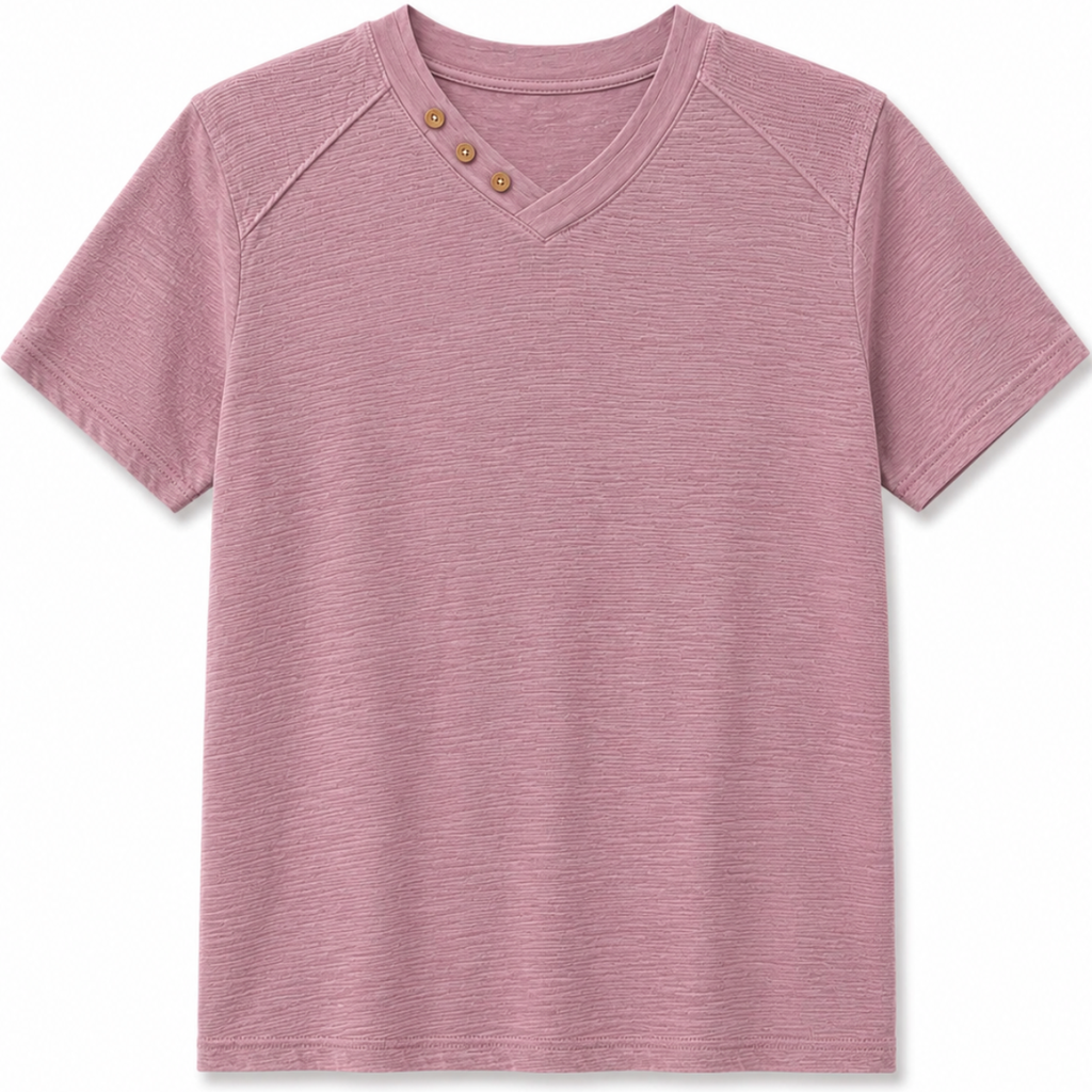T-SHIRT CON COLLO DOPPIO