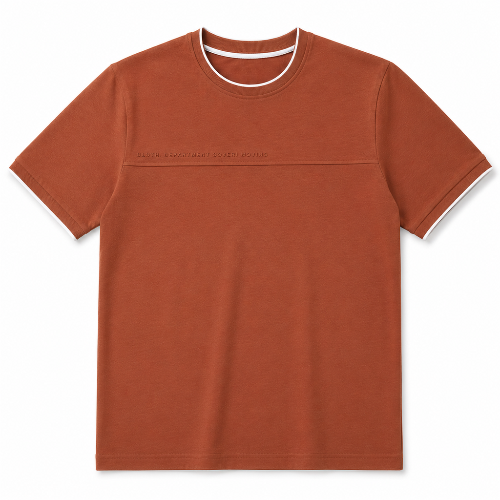T-SHIRT UOMO CON CUCITURE A CONTRASTO