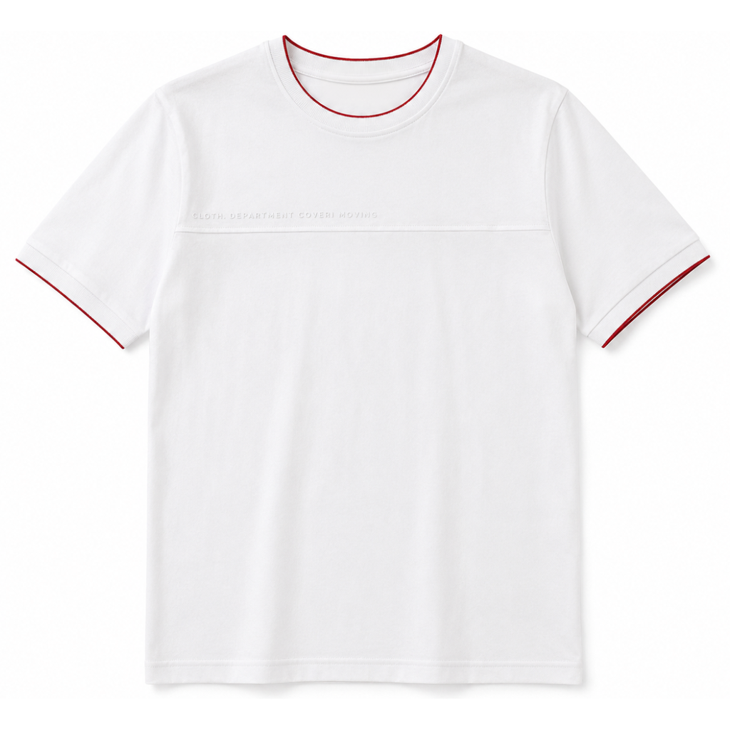 T-SHIRT UOMO CON CUCITURE A CONTRASTO