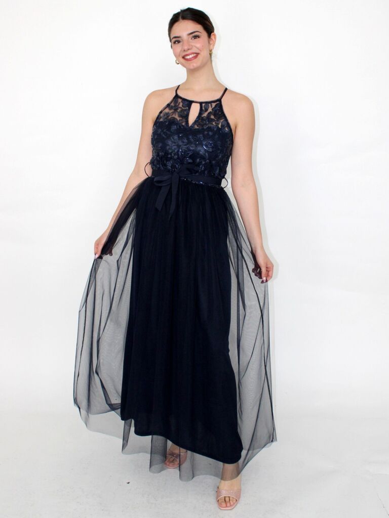 Abito tulle e paillettes