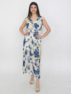 Vestito a fiori con cintura