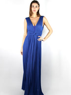 Abito in lurex con nodo in vita