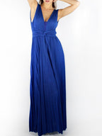 Abito in lurex con nodo in vita