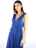 Abito in lurex con nodo in vita