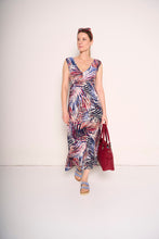 Carica l&#39;immagine nel visualizzatore di Gallery, Abito lungo tropical chic con scollo a V
