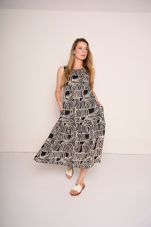 Abito Donna con Fantasia Geometrica