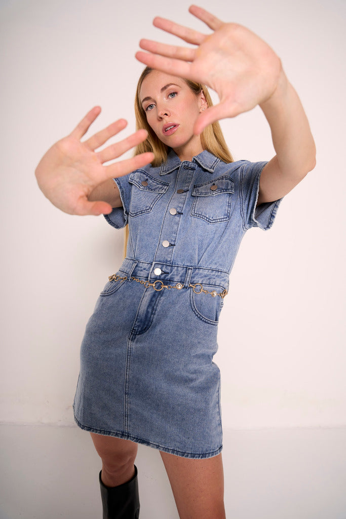 Abito chemisier denim
