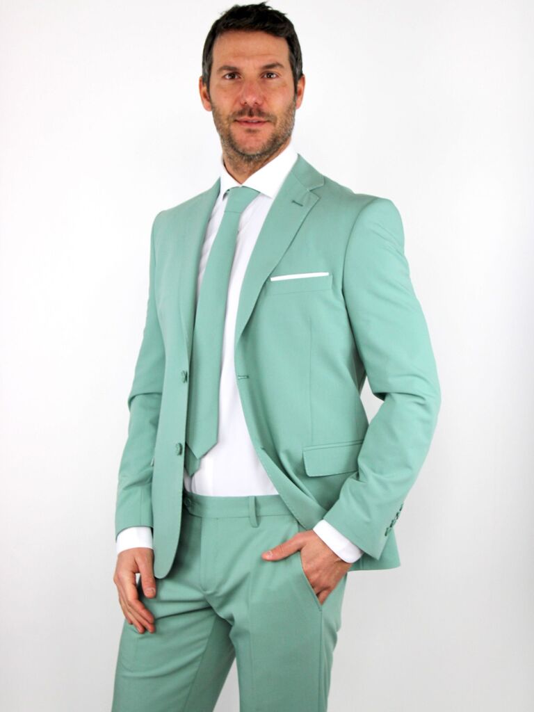 Abito slim colorato