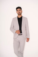 Carica l&#39;immagine nel visualizzatore di Gallery, Abito uomo slim fit grigio gessato

