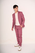 Completo uomo giovanile giacca e pantalone slim fit