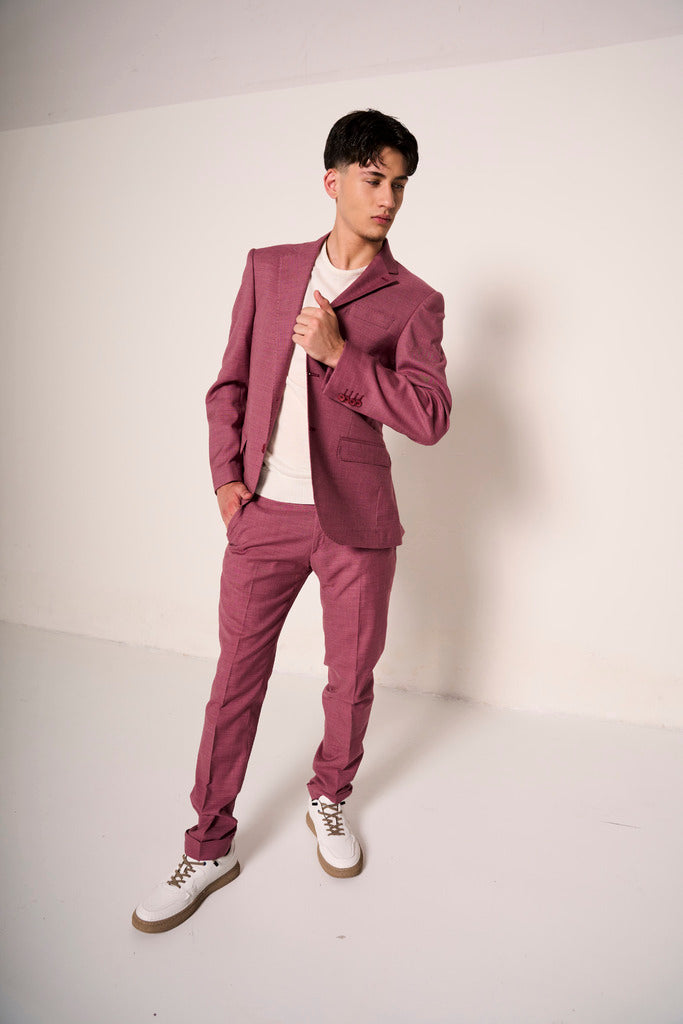 Completo uomo giovanile giacca e pantalone slim fit