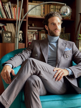 Carica l'immagine nel visualizzatore di Gallery, Abito uomo gessato doppiopetto
